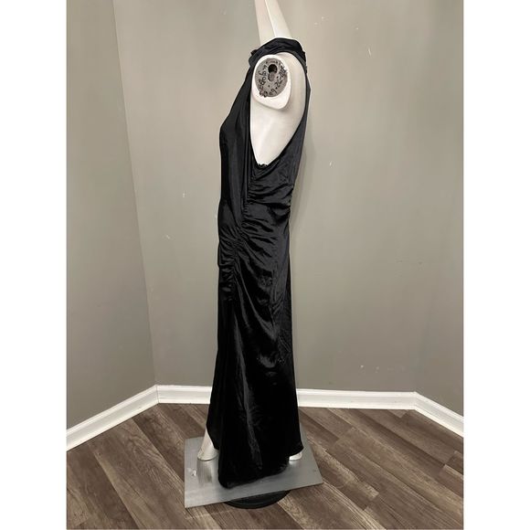 A.L.C. Inez asymmetric ruched satin midi dress - Picture 7 of 11